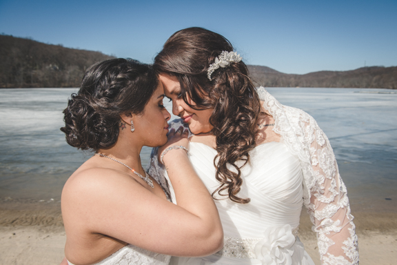 Our best photographers in NJ captured Samantha and Vanessa's Wedding at Lake Valhalla Club