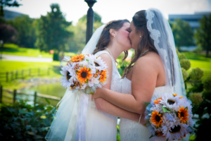 NJ wedding photographer captured Amanda and Kiersten's Wedding at Hilton Christiana