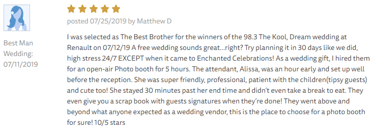 
Matthew's Review on The Knot