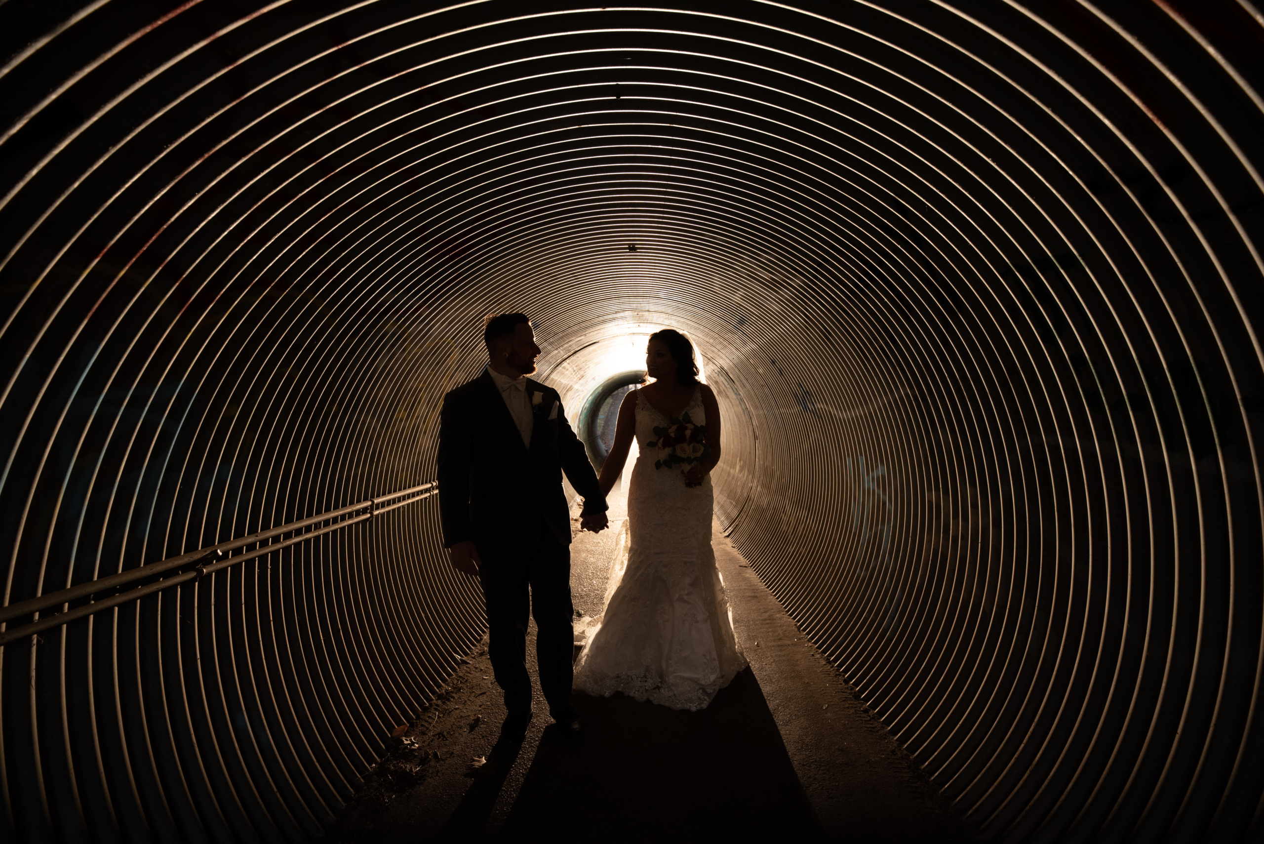 Newlyweds at Ramblewood Country Club wedding photos