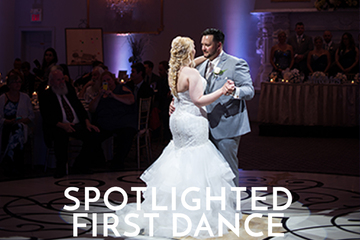 Spotlighted first dance