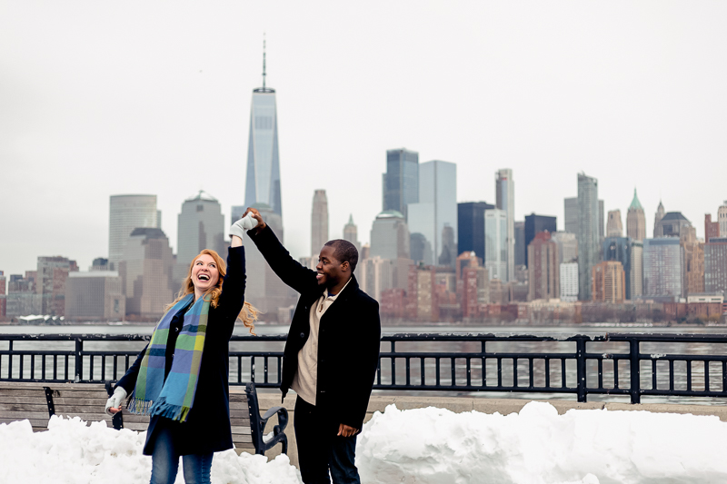 Liberty State Park Engagement Photos