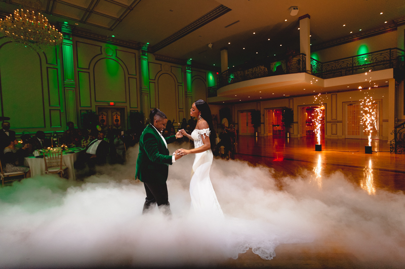 Cloud Machine for Wedding NJ - first dance