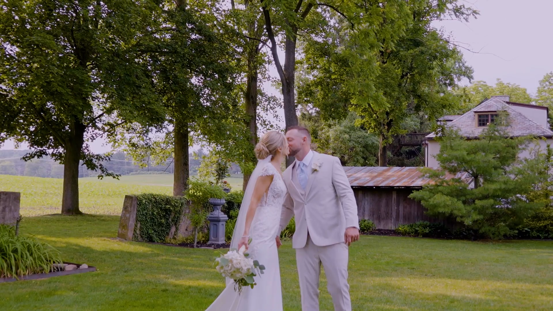 Sarah and Kyle's Wedding Videography at Hotel du Village