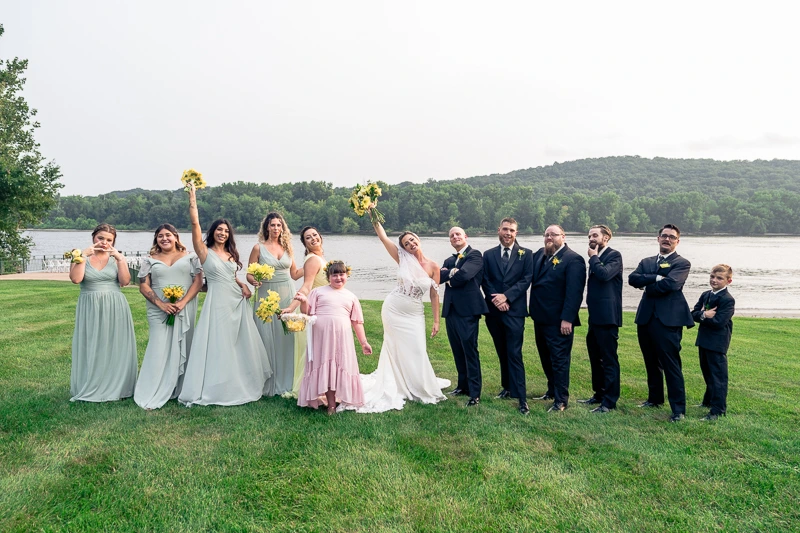 Bridal Party Energy - Saint Clements Castle Wedding Photos