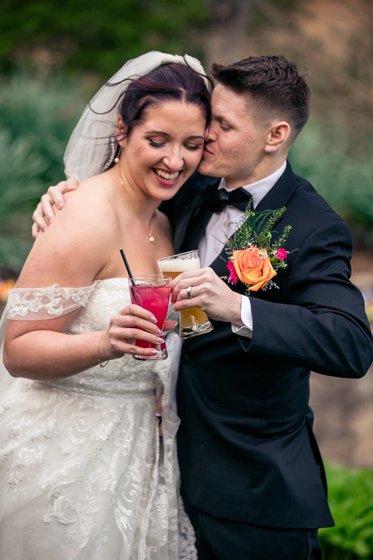 Toasting at The Pavilion on Crystal Lake Wedding Photos