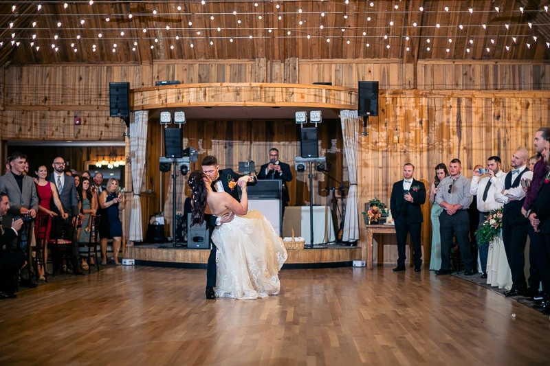First Dance at The Pavilion on Crystal Lake wedding photos