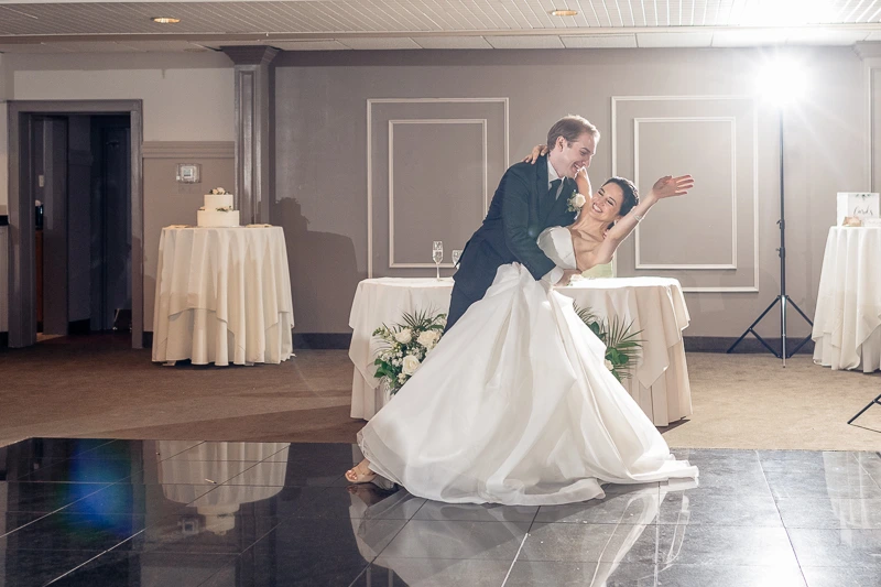 A joyful first dance at The Westwood wedding photos
