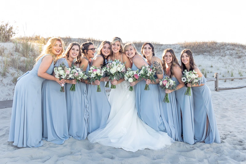Beachside Bliss with Bridesmaids