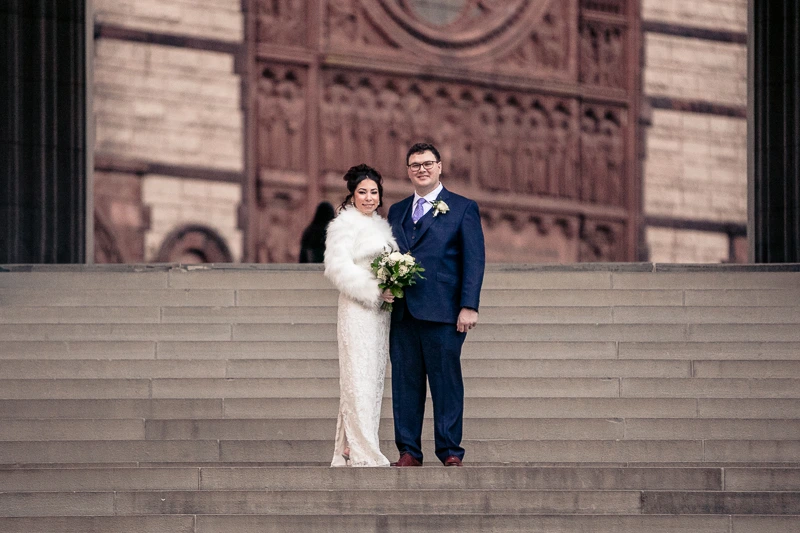 Newlyweds Nassau Inn Princeton wedding photos