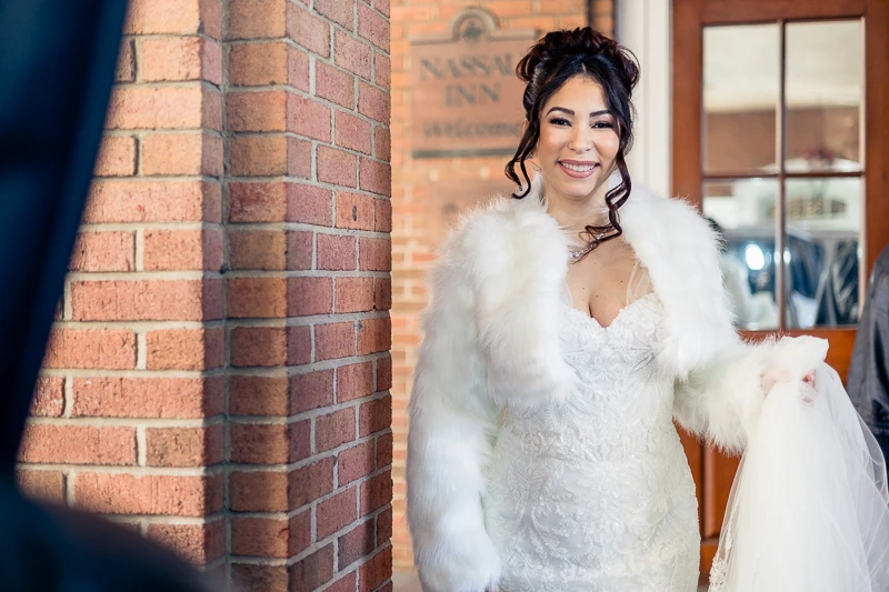 Joyful Bride at Nassau Inn Princeton wedding photos