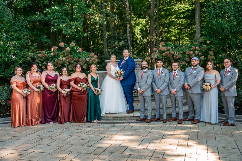 A Garden Party for the Bridal Party at The English Manor in Ocean wedding photos