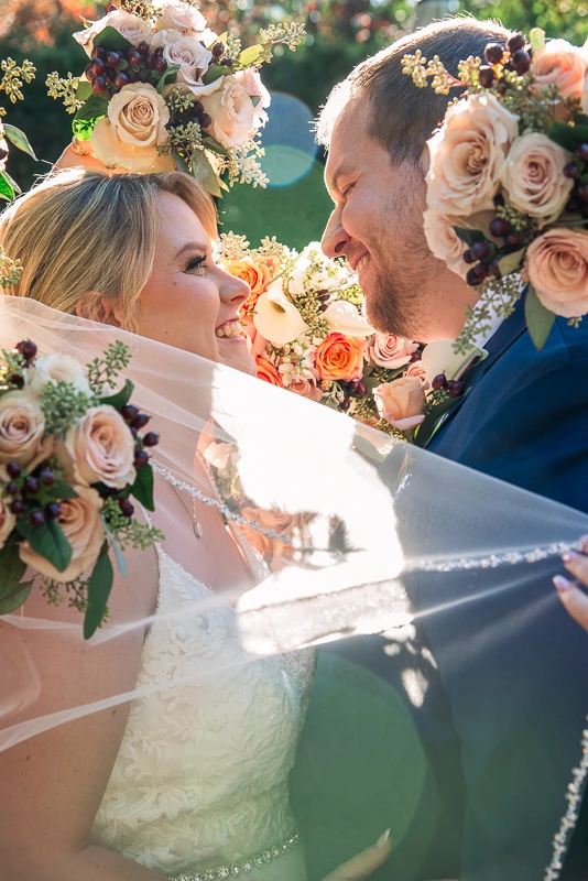 Veils, Blooms, and Big Smiles The English Manor in Ocean wedding photos