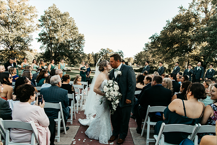 Ceremony at Northampton Valley Country Club Wedding Photos