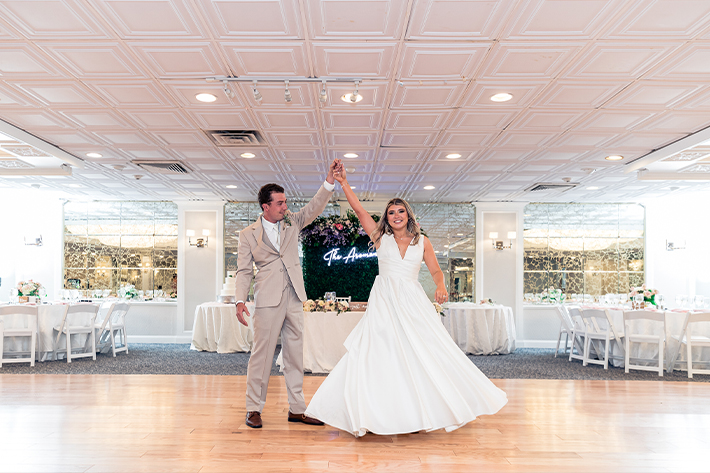 Newlyweds dancing at The Shore Club Wedding Photos and Videos