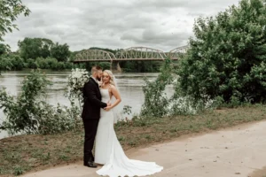 Hannah and Coty's Wedding Photography at The Banks: A Waterfront Venue in Pittston, PA