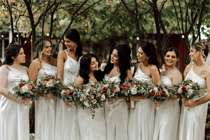bride groom standing