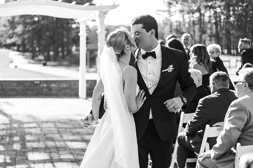 blue heron pines wedding ceremony photos