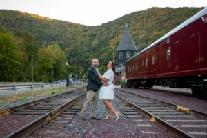 Olivia and Damon's Rustic and Romantic Engagement Session in Pennsylvania