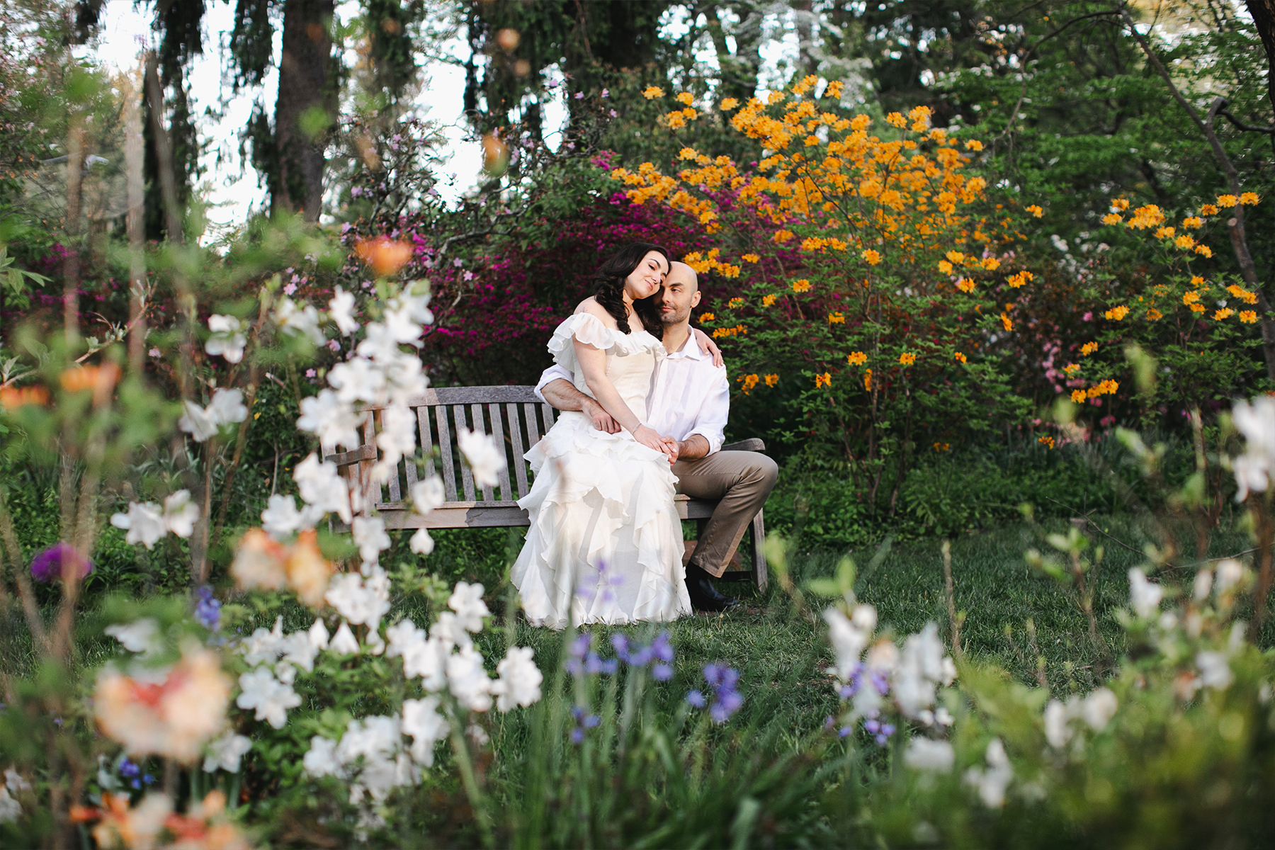 NJ Garden Engagement Session